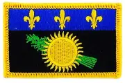 GUADELOUPE FLAG PATCHES backpack PATCH BADGE IRON ON NEW EMBROIDERED