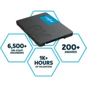 Crucial BX500 500GB 2.5" SATA3 6Gb/s SSD 3D NAND 550/500MB/s 7mm 1.5 mil MTBF