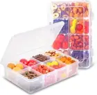 2 Pcs Snack Box Container for Kids 8 Compartments Reusable Meal Prep Lunch