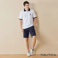 在飛比找momo購物網優惠-【NAUTICA】男裝 經典素色百搭休閒短褲(深藍)