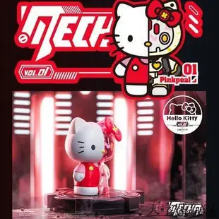 正版 現貨 MECHA Hello Kitty半機械凱蒂貓一代盲盒潮玩手辦桌面車載擺件