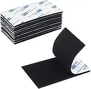 Hook and Loop Tape 2in x 4in 10 Pairs, Slef Adhesive Interlocking Tape Strip, Mounting Tape Heavy Duty Adhesion, Hook Lopp Fastener Double Sided Tape,Sticky Back Fastener