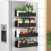 Magnetic Spice Rack for Refrigerator 4 Pack Magnetic Shelf for Fridge