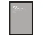 Norway Certificate Frame - A4, Black