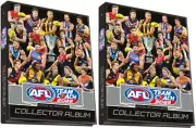2 x 2022 AFL TEAMCOACH TEAM COACH TRADING ALBUM FOLDER with 2 Prize Cards