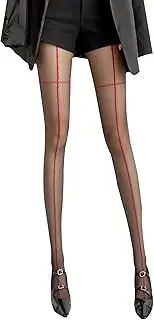 [Muineobuka] Patterned Tights for Women Sexy Cross Line Pattern Sheer Pantyhose Y2K Butterfly Stocking Leggings Streetwear