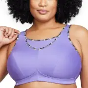Glamorise Full Figure High Impact Wonderwire Sports Bra Purple 40G