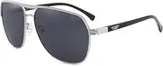 [LEE COOPER] Men's Polarized Double Bridge Square Sunglasses