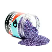 6oz Bruised Knuckles 0.015 Purple Holographic Metal Flake - Solvent Resistant