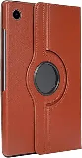PU Leather Stand Tablet Case Suitable for Samsung Galaxy Tab A9 Plus 11" SM-X210 A9 8.7 360 Rotating Cover(Brown,A9 Plus 11 inch)