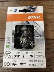 STIHL 3612 005 0055 DURO CARBIDE 3/8”P 1.3mm .050” 55 16” Chain 63PD3 55E