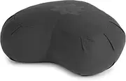 Yoga Studio Lotus Crescent Zafu - 42 x 13 x 18cm, Meditation Pouf with Cotton Cover, Buckwheat Hulls, Carry Handle. Yoga Accessories