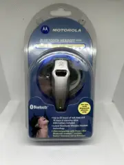 MOTOROLA Bluetooth Headset HS805 Gray Wireless Built In Mic Ear Hook NEW SEALED