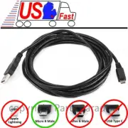 10ft long USB Micro 5pin Digital Camera/Phone/Charger/Sync/Data Cable/Cord/Wire
