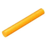 1Pcs Acrylic Clay Roller, 6 Inch Polymer Clay Tools, Orange