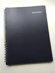 Plus File Non-Reflective Music Sheet Folder (Black, 40-Pocket to fit 80 Sheet Music), Spiral Bound Lies Flat with Writable Pages, Sheet Music Organizer for A4 and Letter Size Music