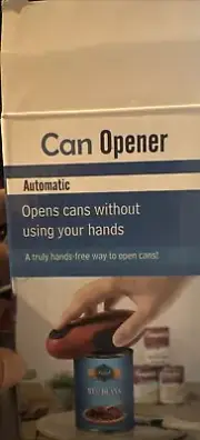 Electric Can Opener One Touch Automatic Hands Free Smooth Edge Senior Arthritis