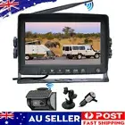 Magnetic Wireless Backup Camera 7'' Monitor Battery Solar Powered Reversing Cam