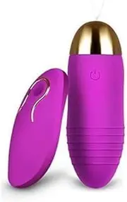 Vibrating Egg with Remote - 20 Frequency Vibration - USB Rechargeable-Mini Wearable Massager,Purple