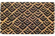 45x75cm Block Print 100% Coir Doormat