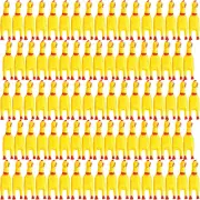150 Pcs 6.3 Inch Screaming Rubber Chicken Toy Bulk, Mini Squeeze Rubber Chicken