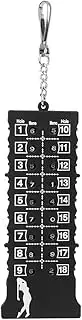 ABS Plastic Portable Counter, Strip Type 18 Holes Counter, Golf Scoreboard Score Counter, Lightweight Durable Culb Scoreboard, Practical Counter Training Practice Competition Accessory Black and Red