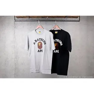 【HYDRA】A Bathing Ape Bape College Tee 基本款 猿人頭 字體【BAPE12】