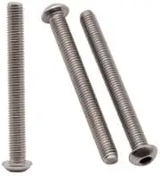 M5 x 60 mm (25 Pack) Hex Socket Button Head Cap Screws Bolts, Allen Socket Drive, 304 Stainless Steel 18-8, Bright Finish, Full Thread, Machine Thread