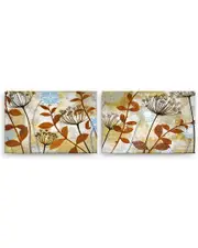 Ready2HangArt Meadow Melody I/II 2 Piece Wrapped Canvas Wall Art Set