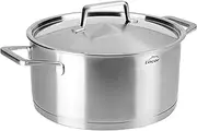 [LACOR] 45028 Casserole with Lid Foodie 28X12,5 cm, Silver