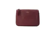 Kate Spade Jackson Cherrywood Leather Triple Gusset Crossbody Handbag Purse