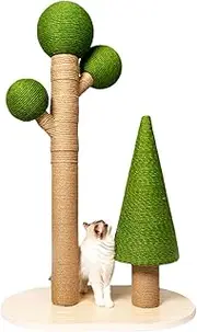 Cat Scratching Post, 55.1-Inch Tall Cat Scratching Post with Woven Jute, Large Cat Scratcher for Kitten