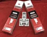 200 Feather Hi-Stainless Razor Blades Double Edge Shaving Safety Hair Eyebrow