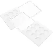 minkissy Travel Cosmetic Storage 2pcs Eyeshadow Palette Empty DIY Makeup Organiser Container
