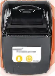JSEIAJB Mini Thermal Printer Mini Mini Protable Printer Receipt Free app on Phone Printer(Orange)