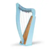15 Strings Harp Rosewood Musical Instruments Irish Harp With Key,Bag,Strings Set