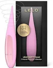 LELO DOT Travel Female Petite Clitoral Vibrator, Mini Vibrator With Figure Eight Motion, Discreet Vibrator with 8 Pleasure Settings, Thin Vibrator, Small Clit Vibrator (Pink)