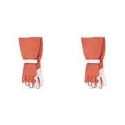 4pc Annabel Trends Sprout Long Sleeve Garden Planting/Pruning Gloves Terracotta