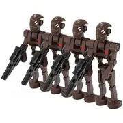 28pcs Pack Battle Soldiers Action Figures Set, Generals And Droids With Weapons, Building Blocks Assembly Toy Kids Gift