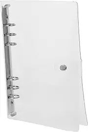 KALLORY PVC Binder Shell Planner Binder Journal School Aesthetic Document Folder Organizer Lightweight and Easy to Carry