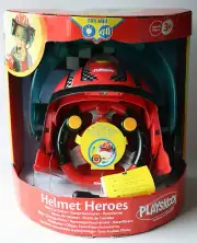 PLAYSKOOL 2008 HELMET HEROES RACE CAR DRIVER MICROPHONE AMPLIFIES VOICE HASBRO !