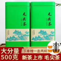 在飛比找樂天市場購物網優惠-新茶毛尖茶葉信陽原產明前特級嫩芽濃香型綠茶散裝毛尖茶500g