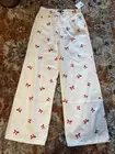 NWT Forever 21 Bow Embroidered Baggy Pants Size Small