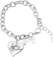 [Justin Bieber Jewellery] Justin Bieber Signature Heart Charm Bracelet