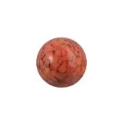 Vintage Coral Matrix High Dome Glass Cabochons 11mm (6) cab1035B