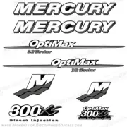 Fits Mercury Custom 300xs Decal Kit - White/Silver