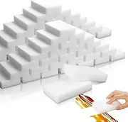 50 Pack Melamine Sponge, Magic Sponge Eraser, Durable Multi-Purpose Premium Melamine Foam Eraser for All Oil Stains, Coffee Cup Stains, Bathroom, Kitchen, Leather, Shoes, Walls, car interiors.