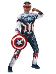 Marvel Avengers Captain America Deluxe Faws Boys Dress Up Costume