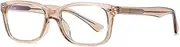 Women Men Square Blue Blackout Glasses Tr90 Optical Frame