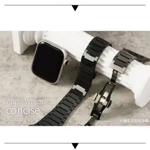 【ALL TIME 完全計時】Apple watch 42/44/45/49Ultra平切C字磨砂鈦錶帶